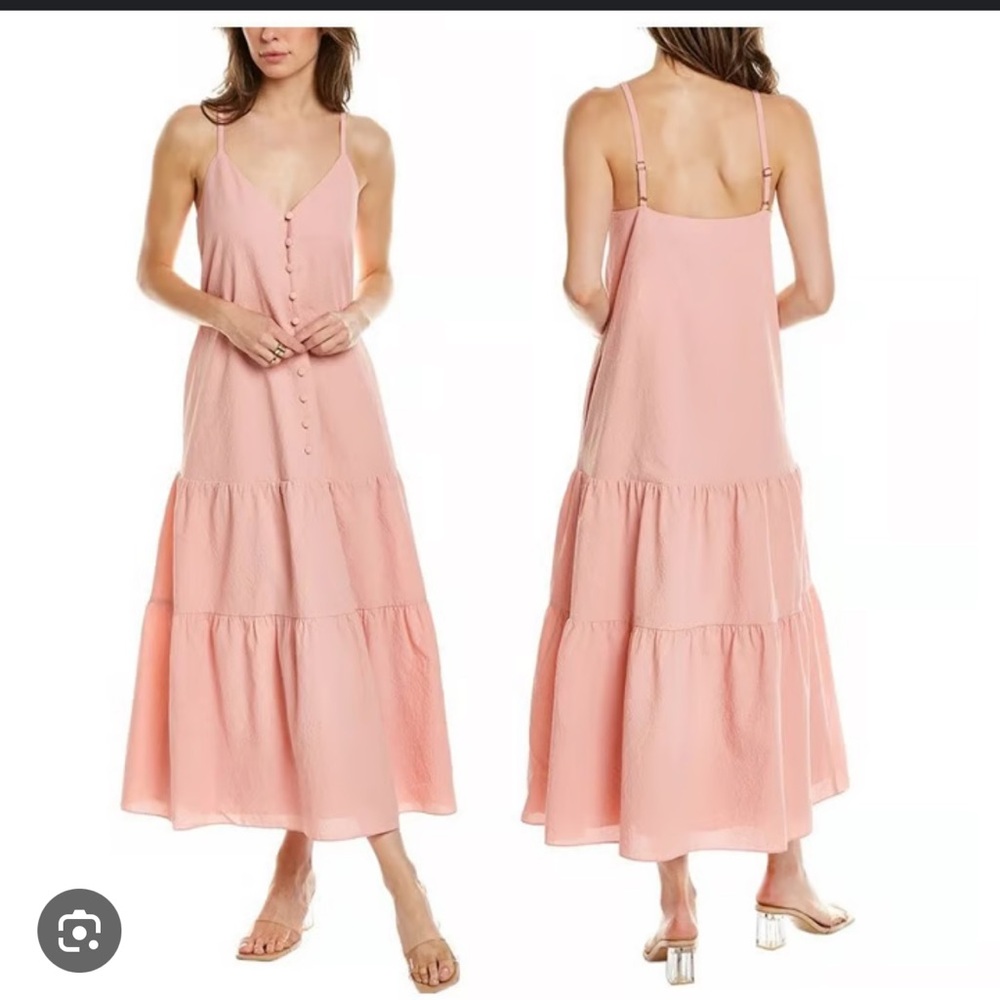 NWOT Ted Baker Pink Sleeveless drop waist dress
